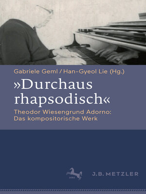 cover image of "Durchaus rhapsodisch". Theodor Wiesengrund Adorno